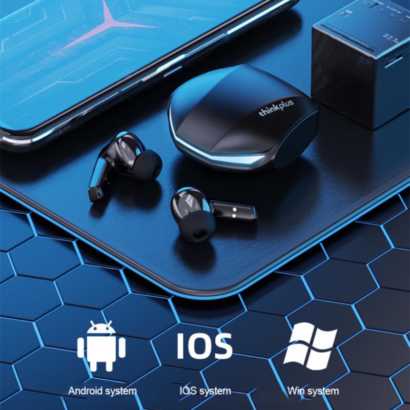 มีของพร้อมส่ง！！Lenovo หูฟังบลูทูธ TWS GM2 PRO หูฟังไร้สายตัดเสียงรบกวนอัจฉริยะ บลูทูธ5.3 หูฟัง แสงไฟLEDพร้อ ของแท้ 100%