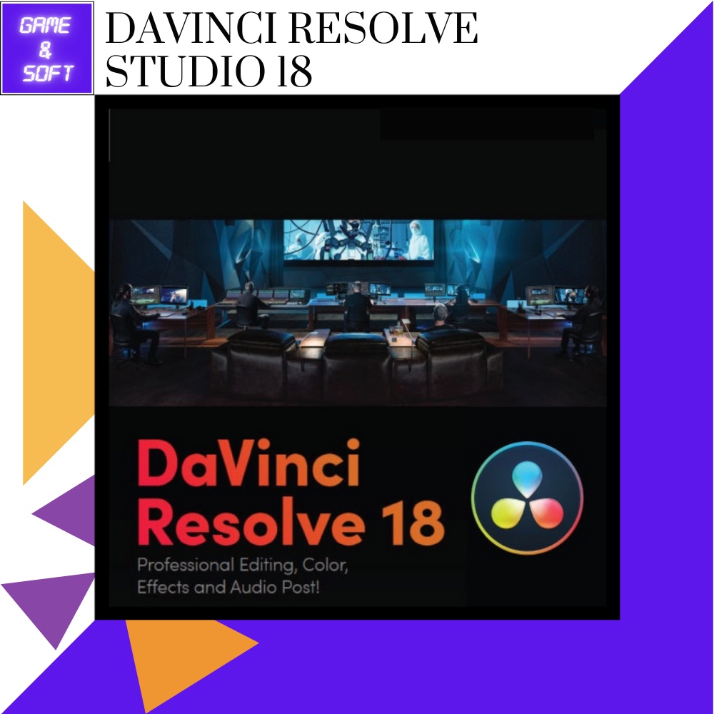 💻 DaVinci Resolve Studio 18 (Full) โปรแกรมตัดต่อวิดีโอ VFX 💻