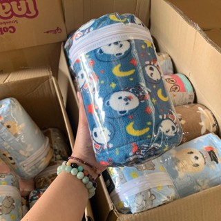 ผ้าห่มนาโน แบบม้วน ลายน่ารัก สำหรับเด็กและผู้ใหญ่ ขนาด 90x125 ซม. พร้อมส่ง