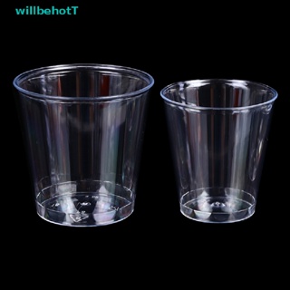 [WillbehotT] 30/36/50Pcs Mini Clear Plastic Shot Glasses Jelly Cup Plastique Tumblers [NEW]