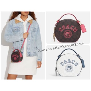 กระเป๋า COACH/ Coach CB870 Canteen Crossbody In Signature Canvas With Varsity Motif