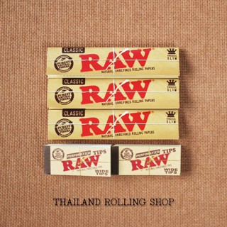 (พร้อมส่ง) ชุดโรลกระดาษมวน+ทิป RAW Classic King Size Slim Set 110มม สินค้าแท้ 100% (Made in Spain) พร้อมส่งทุกวันจากไทย