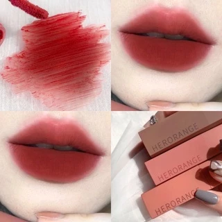 N223 Herorange ลิปสติก ลิปทินท์ เนื้อแมตต์ กํามะหยี่ ธรรมชาติ กันน้ํา ติดทน