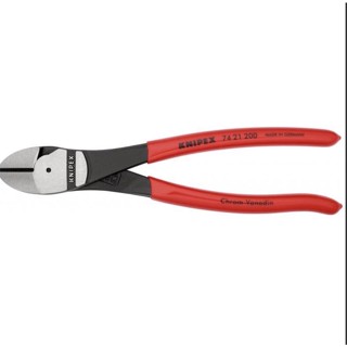 คีมตัดปากเฉียง KNIPEX NO.74 21 200 High Leverage Diagonal Cutters (200mm.) Factory Gear By Gear Garage