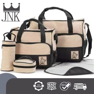 JNK #138 5-in-1 baby bag baby Travel Bag Travel Bag for women hospital bag for mommy and baby