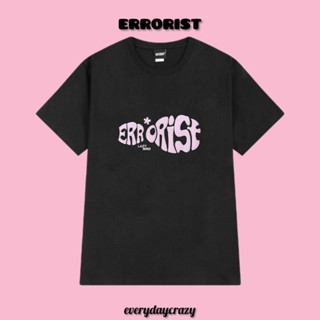 (10621) เสื้อยืดสีดำ ลาย ERRORIST ผ้าคอตตอน 100%