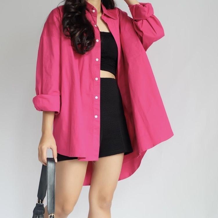 KEMEJA Womens Large Linen Shirt Olivia Shirt Linen Pocket