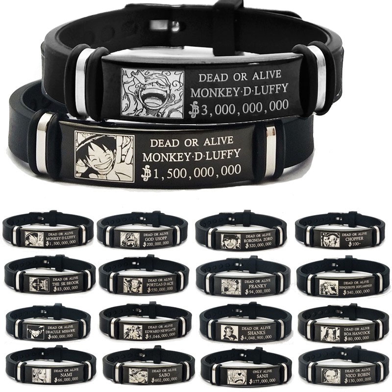 2021 ใหม่สร้อยข้อมือลายการ์ตูน One Piece สร้อยข้อมือการ์ตูนของขวัญวันเกิด
