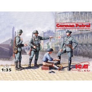 โมเดลฟิกเกอร์ทหาร ICM Model ขนาด 1/35 ICM-35561 German Patrol (1939-1942)