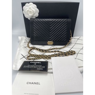 Chanel woc หน้า boy chevron holo24 calf skin แท้ 100%