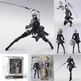 โมเดลฟิกเกอร์ NieR Automata YoRHa No 2 Type B 2B Play &amp; Arts ของเล่นสําหรับเด็ก