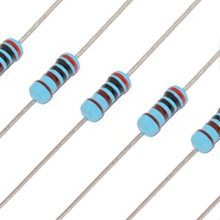 10pcs ตัวต้านทาน ฟิลม์โลหะ 1W 1% Metal Film Resistor 1 W Resistance 20R~8.2K 20R 30R 47R 100R 150R 470R 1K 2K 2.2K