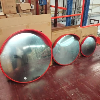 COD*กระจกนูน กระจกโค้งจราจร กระจกยุบตัวได้ไม่แตก 12”,18”, 24”,32" Traffic Convex Mirror
