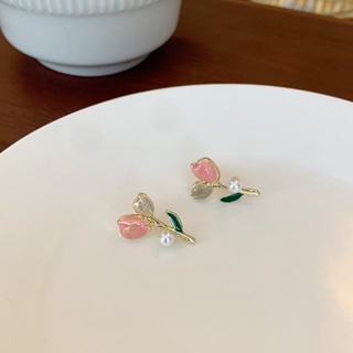 pinky tulip - morning.earrings