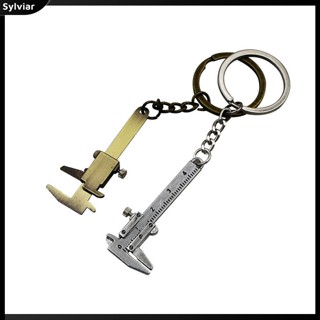 [sylviar] Vernier  Caliper  Keychains Fashion Jewelry Car-styling Pendant Vernier Caliper Keyring Metal Portable Tool