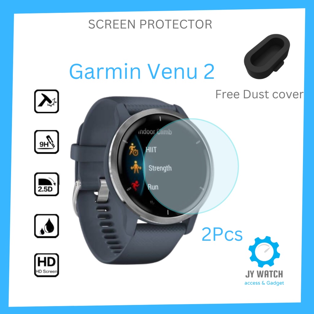 Garmin Watch Venu2,Venu2S,Venu2Plus Venu3 Venu3s ตัวป้องกันหน้าจอ 2 ชิ้น