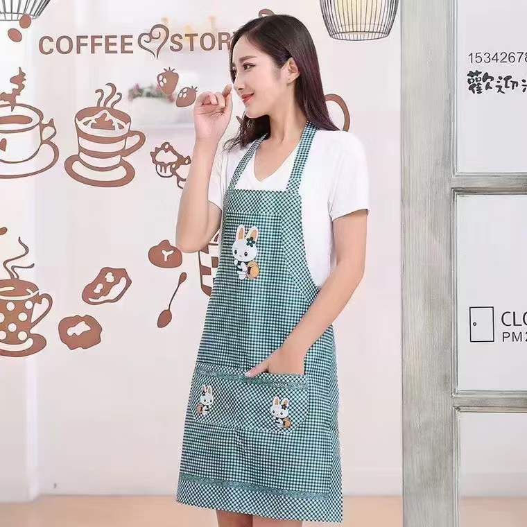 ผ้ากันเปื้อนลายการ์ตูน🐰 เหมาะสำหรับทุกเพศทุกวัย ผ้ากันเปื้อนครัว ผ้ากันเปื้อนกันน้ำมัน - รูปที่ 4