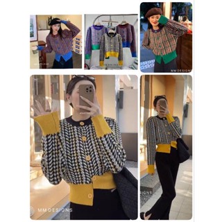 เสื้อไหมพรมสเวตเตอร์ #มม4 📌Size : Freesize  อก (bust) :  38-48” ยาว (length) : 21”  👉รายละเอียดอื่น เลื่อนดูใต้โพส👇