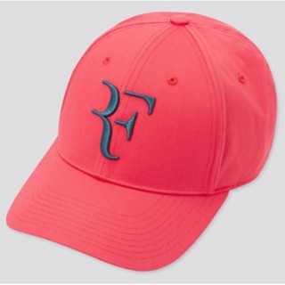 Uniqlo X Roger Federer RF Cap (หมวก RF ยูนิโคล่) สีแดงอมชมพู