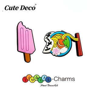 CROCS 【Cute Deco】กระดุมเรซิ่น รูปอาหารน่ารัก (3 แบบ) อุปกรณ์เสริม สําหรับรองเท้า