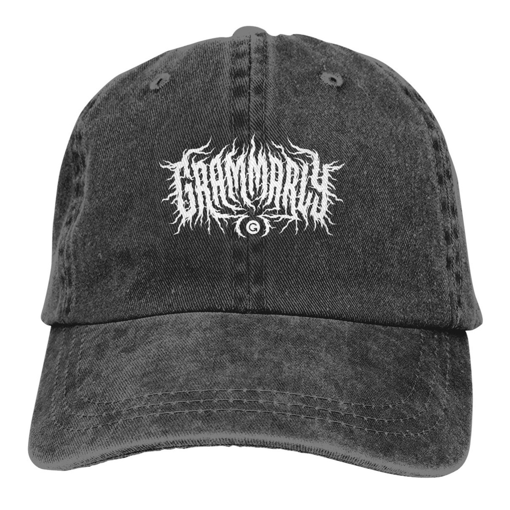 หมวกส่วนบุคคล Grammarly Metal Logotype Snapback Cap อัตราคืนสูง