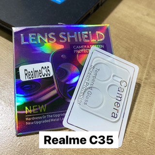 🚚พร้อมส่งในไทย📮ฟิล์มกระจกเลนส์กล้อง (เเบบใส) 3D สำหรับรุ่น Realme C35 ฟิล์มกระจะติดเลนส์มือถือ