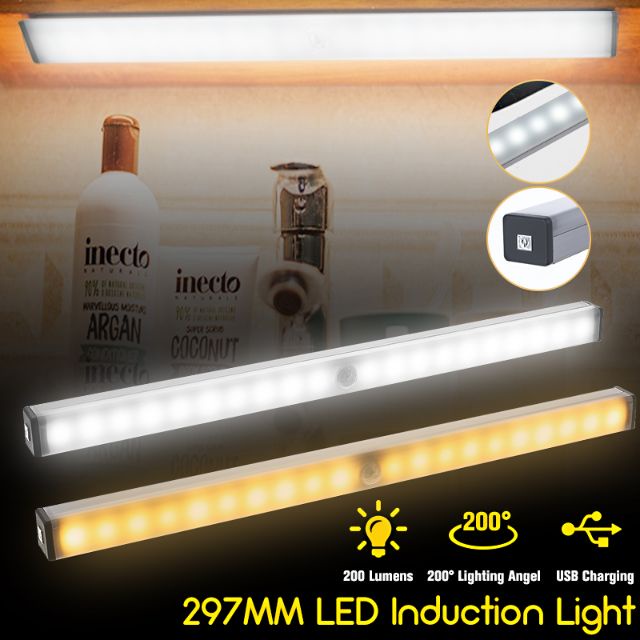 210MM | 297MM LED Sensor Light Cabinet Light PIR อินฟราเรด Motion Sensor Lamp