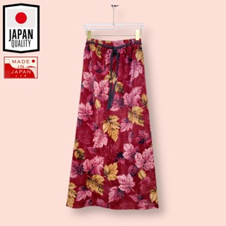 กระโปรง JAPAN ผ้ากำมะหยี่อย่างดี  กระโปรงทรงสอบสวยน่ารักมาก ลายสวยมาก สีสวย ผ้าสวย เอวยืด+เข็มขัดเชือกถัก