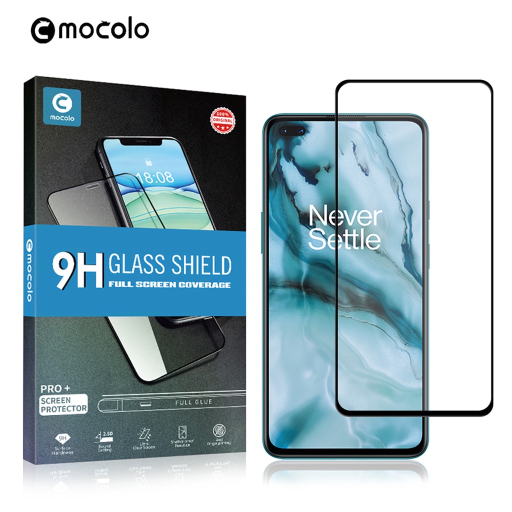 MOCOLO - กระจกนิรภัยคลุมทั้งหมดสําหรับ OnePlus Nord/3 5G/2 5G/2T/CE 5G/CE 2Lite/CE 3Lite/N10 5G/4 5G
