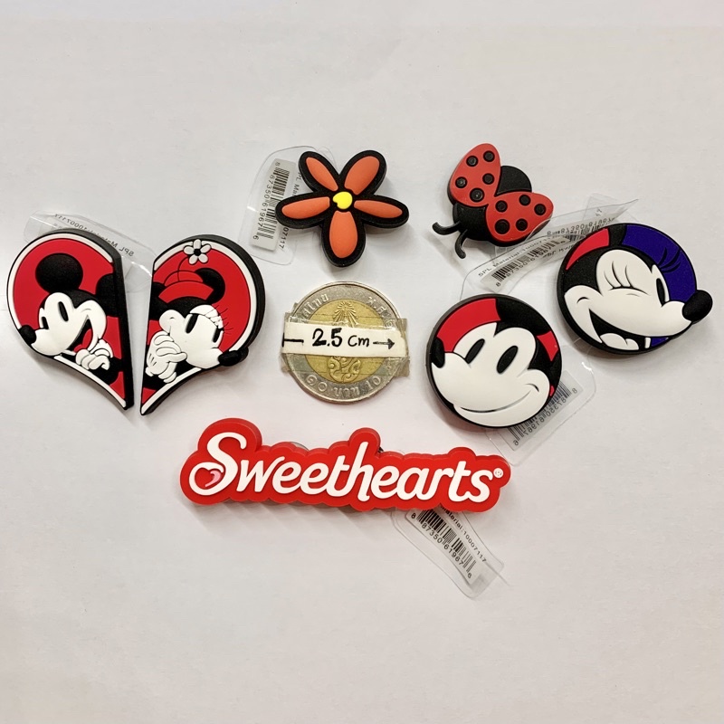 JBS MK👠🌈ตัวติดรองเท้ามีรู มิกกี้  “ รวม มิกกี้เมาส์ “❤️🌈 ShoeCharm All “ Mickey & Minnie Mouse “ งานดี สวย คมชัด