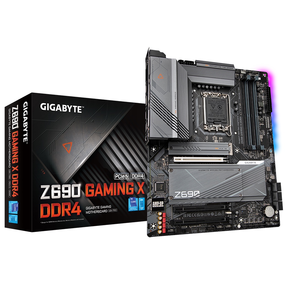 GIGABYTE Z690 GAMING X DDR4 ATX เมนบอร์ด Intel LGA1700
