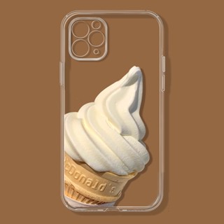 ice cream เคสไอโฟน iPhone 7 14 se2020 12 pro เคส 13 11 14 pro max phone case โปร่ง iPhone Xr Xs X max นิ่ม 7plus 8plus