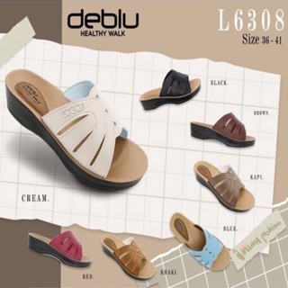 NFshoes ถูกสุด! รองเท้าแตะ หญิง เพื่อสุขภาพ แบบสวม Deblu เดอบลู รุ่น L6308 นุ่มนิ่ม รองเท้าสุขภาพ น้ำหนักเบา แท้ 100%