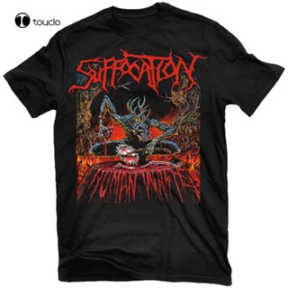 เสื้อยืด พิมพ์ลาย Suffocation Human Waste สไตล์คลาสสิก ไม่ซ้ําใคร เสื้อยืด JAflhg60LEhbhn91S-5XL