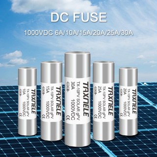 ฟิวส์พลังงานแสงอาทิตย์ DC 1000V PV Photovoltaic 6A 10A 15A 20A 25A 30A แรงดันสูง 10*38 มม. สําหรับระบบสุริยะ ป้องกันไฟฟ้าลัดวงจร gpV