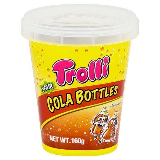Trolli  Sour Cola Bottle Gummy 160g.  ทรอลลี่ซาวร์โคล่าขวดกัมมี่ 160กรัม
