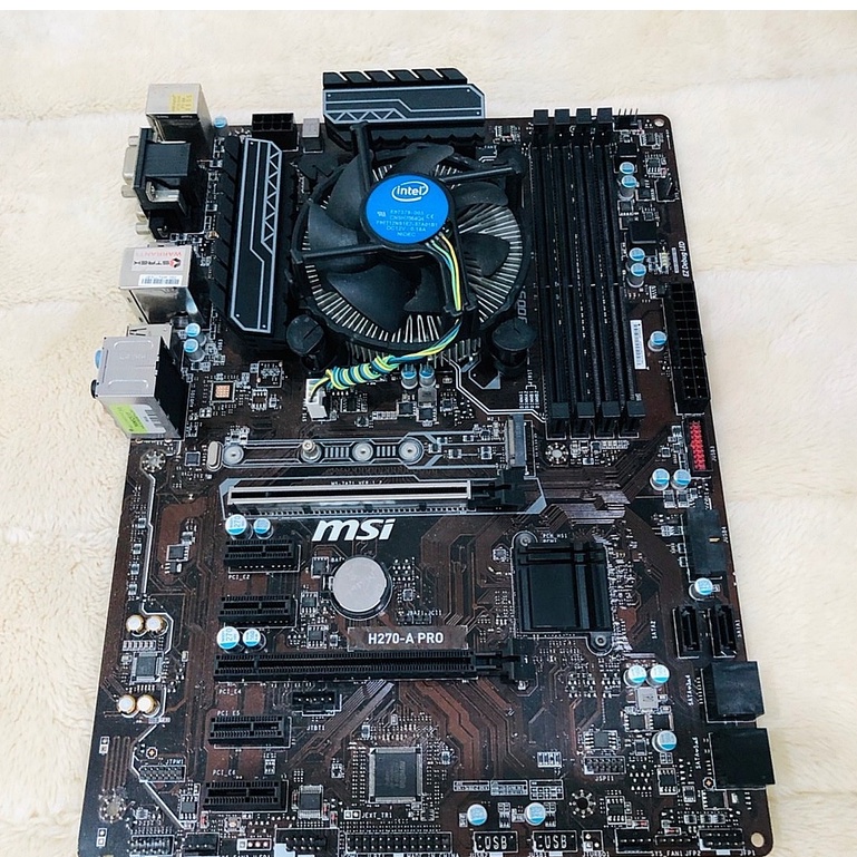 ชุด Intel Core I3 6300 + MSI Z270 A PRO  Mainboard Cpu มือสองมีประกันศูนย์