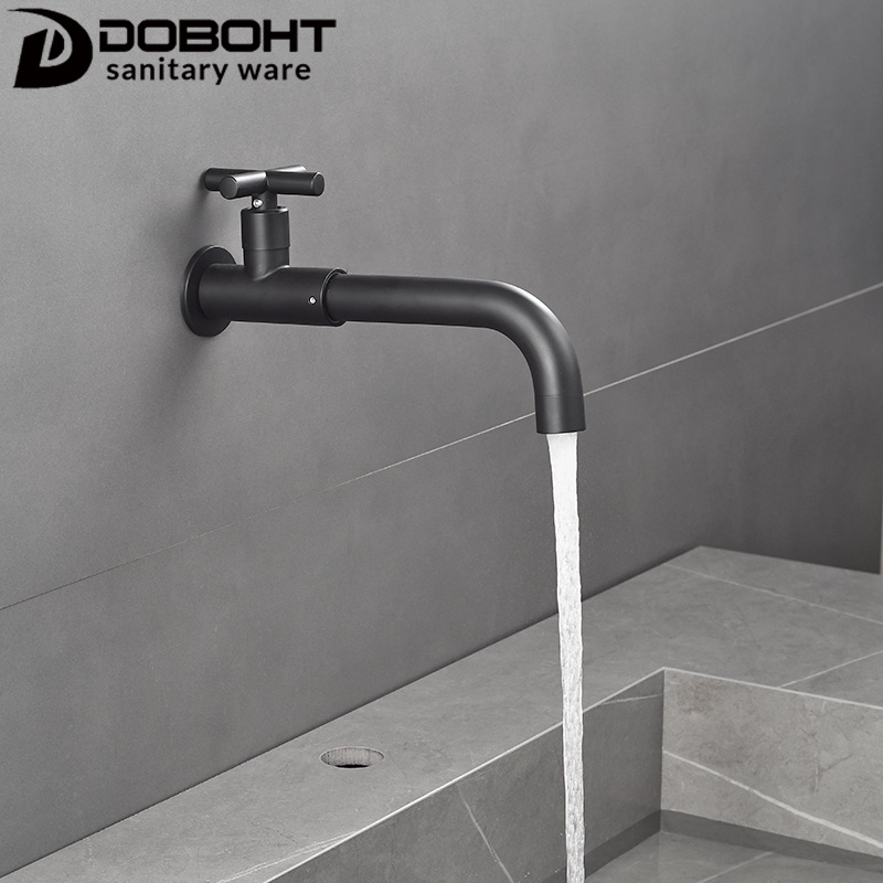 Doboht ก๊อกน้ําอ่างล้างหน้า สเตนเลส 304 360 องศา สีดํา CT109SS-BL ราคา ถูกที่สุด ดีลบีเคเค แกลเลอรีภาพที่ 2