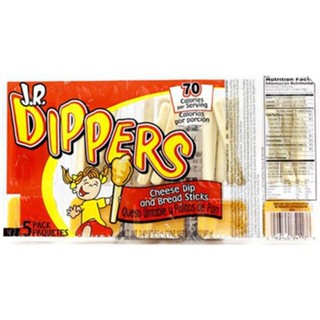 J.R Dippers Cheese Dip &amp; Sticks 92g. เจอาร์ดิปเปอร์ชีสดิปแอนด์สติ๊ก 92กรัม