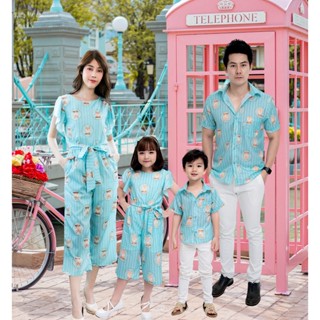 ชุดครอบครัว ชุดคู่รัก Pipi Fox Jumpsuit จัมพ์สูทแม่ลูก จัมพ์สูท ชุดแม่ลูก Jumpsuit จัมพ์สูทขายาว