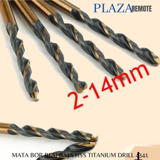Mata Bor Baja Kecepatan Tinggi Twist 2MM - 7 MM 4341 untuk Baja Tahan Karat, Besi, Aluminium, Kayu