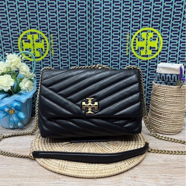 sale :: TORY BURCH KIRA CHEVRON CONVERTIBLE SHOULDER BAG small 24cm พร้อมส่ง