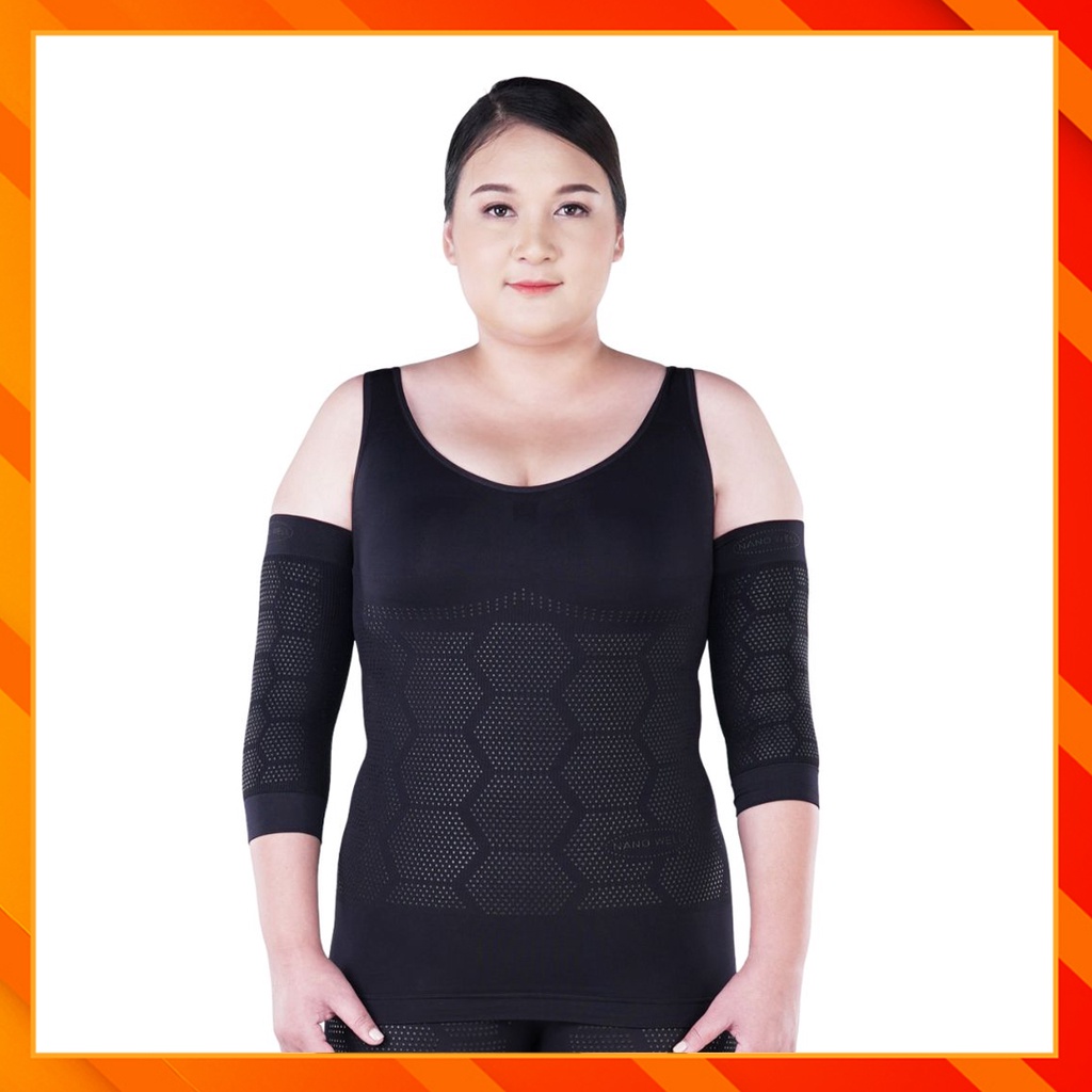 เสื้อ Onami Nano Well Double Dot สีดำ(เฉพาะเสื้อ) 1 ตัว เสื้อกล้ามกระชับสัดส่วน โอนามิของแท้ สำหรับส