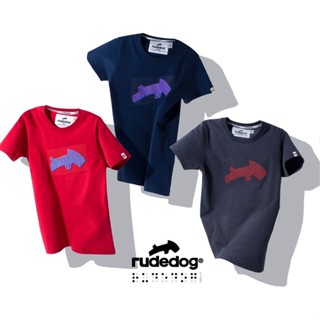 Rudedog By Hashtag เสื้อยืดแขนสั้น ทรงผู้ชาย รุ่น BRAILLE สินค้าลิขสิทธิ์แท้