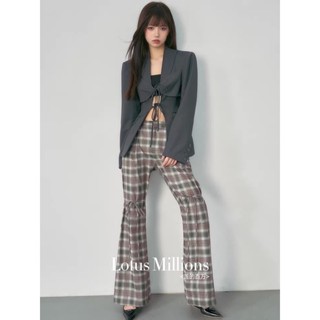 Lotuss million gray bra outerwear suit jacket trousers