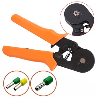 คลังสินค้าใส [ราคาพิเศษ] HSC8 6-6 Self-Adjusting Crimping Pliers Terminal Crimper 0.25-6mm² 23-10AWG