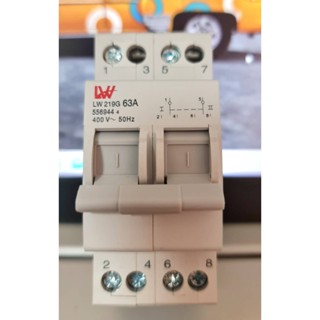 Manual Transfer Switch 2 Pole ,สวิทซ์ สลับ ทาง ชนิด 2 โพล LW 63A ,AC