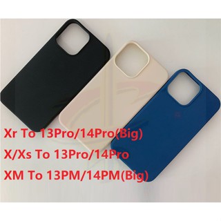 เคสไโฟน Xr บอดี้ 14Pro เคสสำหรับเครื่อเปลี่ยนบอดี้ เคส Xr to 13 Pro กล้องใหญ่ มีโลโล้ครอบกล้องตรงรุ่น กล้องใหญ่