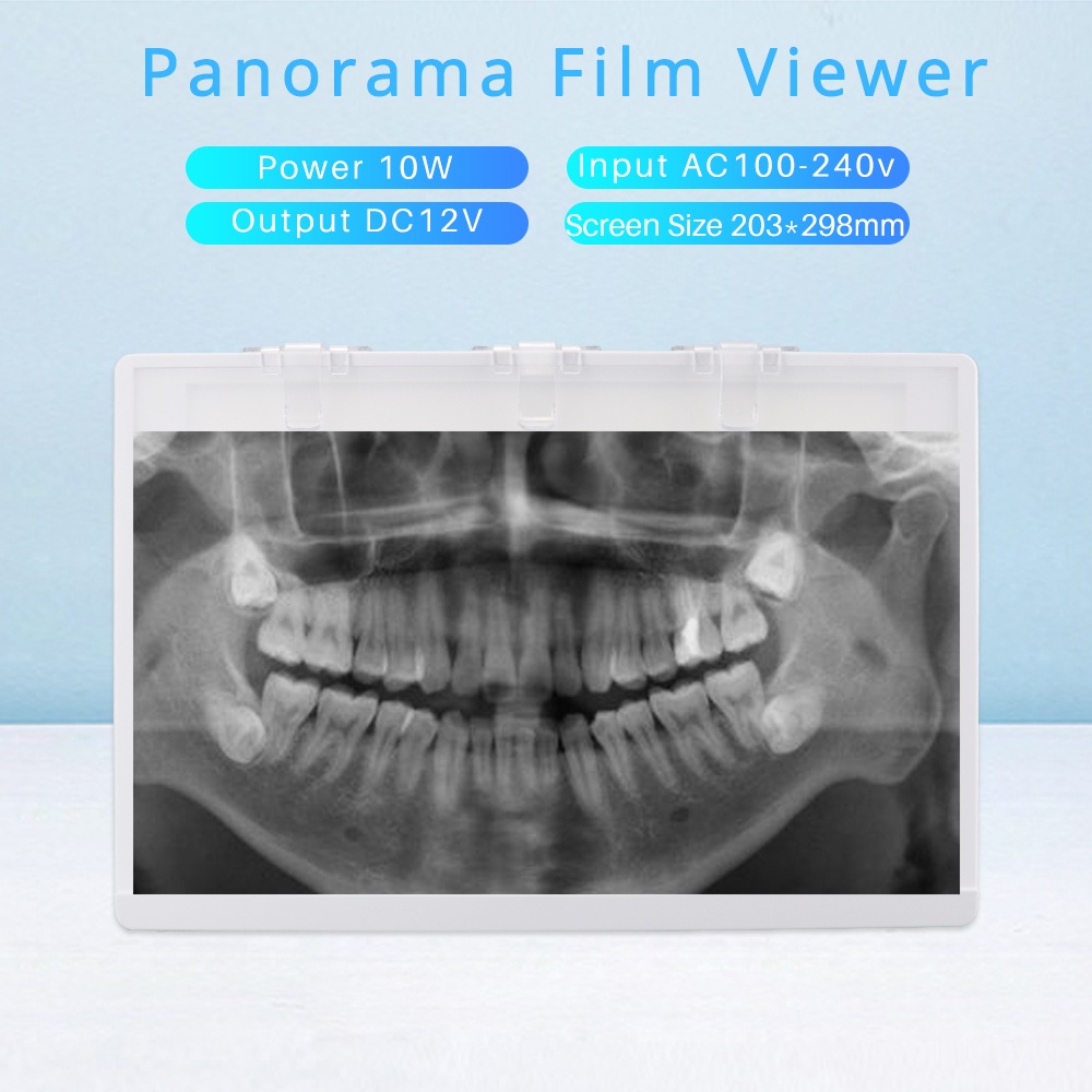 Dental X-Ray Film Illuminator Light Box X-ray Viewer แผงไฟ LED ทันตแพทย์ 10W AC100-240V Panorama Fil