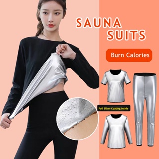 ชุดซาวน่า ชุดออกกําลังกายผู้หญิง กางเกงลดน้ำหนัก กางเกงรีดเหงื่อ ออกกําลังกาย ลดน้ําหนัก สําหรับผู้หญิง ไซซ์ ชุดอบซาวน่า Sauna ลดน้ำหนัก กระชับสัดส่วน รีดไขมัน